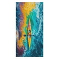 thumbnail image 6 of Colorful Kayaks Glide Across The Lake Oversized -Washed Lightweight Quick Dry Beach Towels - 32"x63", 6 of 7