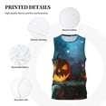 thumbnail image 3 of Rocae Spooky Halloween for Men's Basketball Jersey Lightweight and Breathable Athletic Tank Top,Quick-Drying Sports Jersey Small, 3 of 9