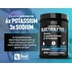 thumbnail image 5 of Polvo de electrolitos mejorado (frambuesa azul | 90 unidades) con 0 azúcar + BCAA + suplemento de electrolitos de vitaminas B con potasio, zinc y magnesio para hidratación - Electrolitos cetogénicos, 5 of 5