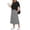 Bm 13 Black White Plaid, variant on Airmenty Two Piece Skirt Set for Women Midi Dress Sets Summer Casual Vacation Travel Matching Set with Pockets S-2XL