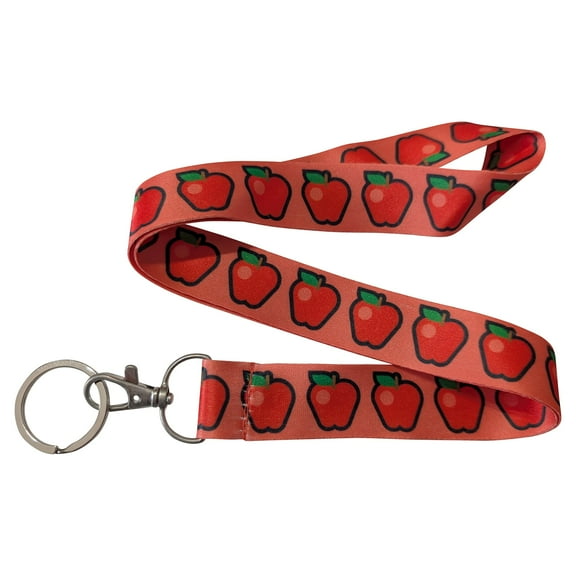 Apple Fruit Red Keychain Lanyard
