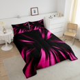 thumbnail image 4 of Erosebridal Gradient Geometric Bedding Toddler Comforter Set, Abstract Striped Down Comforter, Adult Teens, Reversible 2-Piece, 4 of 7