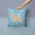 thumbnail image 2 of Carolines Treasures Winter Snowflake Pyrenean Shepherd Fabric Decorative Pillow 14Hx14W multicolor, 2 of 4