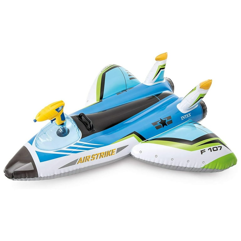 Intex Plane Ride-On Inflatable Pool Float with Water Gun for Kids