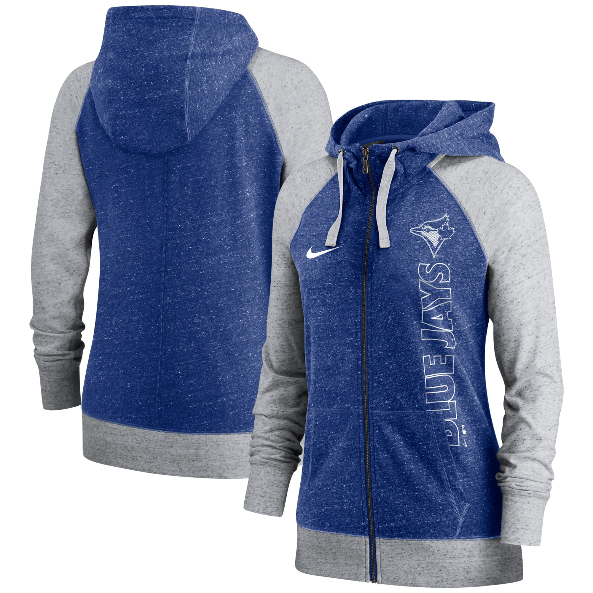 Toronto Blue Jays Nike Women's In Pocket Gym Vintage FullZip Hoodie Royal