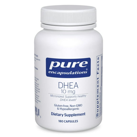 Pure Encapsulations DHEA 10 mg - Adrenal Supplement for Immune Support, Metabolism & Hormone Balance - With Micronized DHEA - 180 Capsules