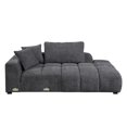 thumbnail image 6 of Miekor Furniture Chosen Gray Chenille Sectional Sofa with Toss Pillows with 2 Chaises w/ Ottoman MK6121, 6 of 12
