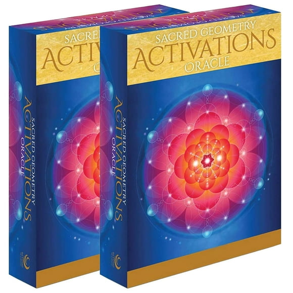 Cartas Oraclyn 2Paq 88 cartas en 2Paq Inglés Geometría Sagrada Cartón.