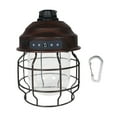 thumbnail image 2 of Linterna de camping LED Zulema luz de camping vintage recargable estilo retro regulable Grano de madera, 2 of 8