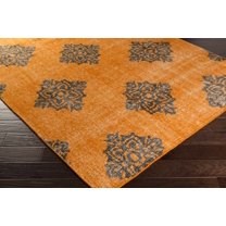 BoutiqueRugs Mastic Traditional, Transitional Area Rug - Burnt Orange, Black - 8' x 11'
