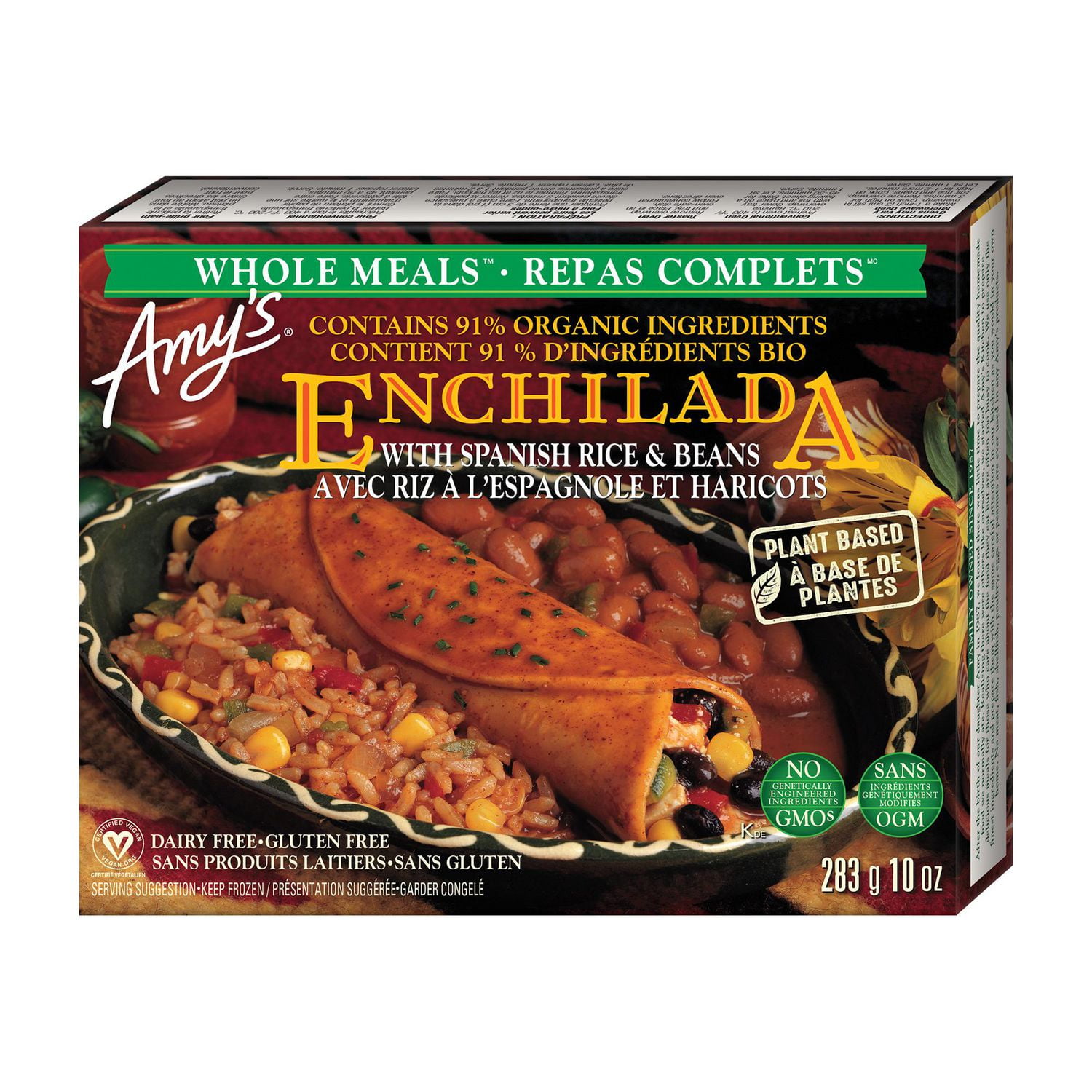 Amy's Kitchen Black Bean Enchilada Whole Meal, 284g