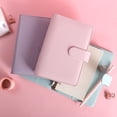 thumbnail image 3 of Notepad Cover Notebook File Ring Binder PU A6 Durable Leather Vintage Refillable Budget Envelope System Organizer, 3 of 5