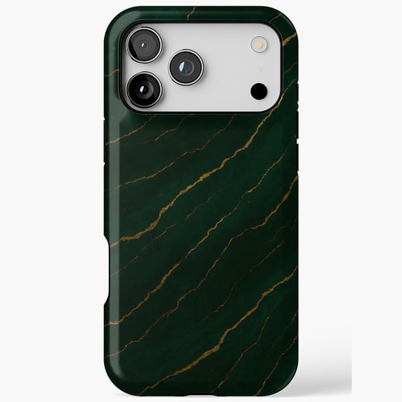 Emerald Green Marble iPhone Case 17 11 12 13 14 15 16 Pro Max Luxury Pattern