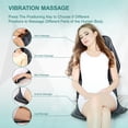 thumbnail image 5 of HMMSYLVA Back Massager for Car and Home, Full Body Electric Car Massager with Heat Mat Seat Cushion Chair Pad Massager with 9 Vibration Massage Nodes, 5 of 17