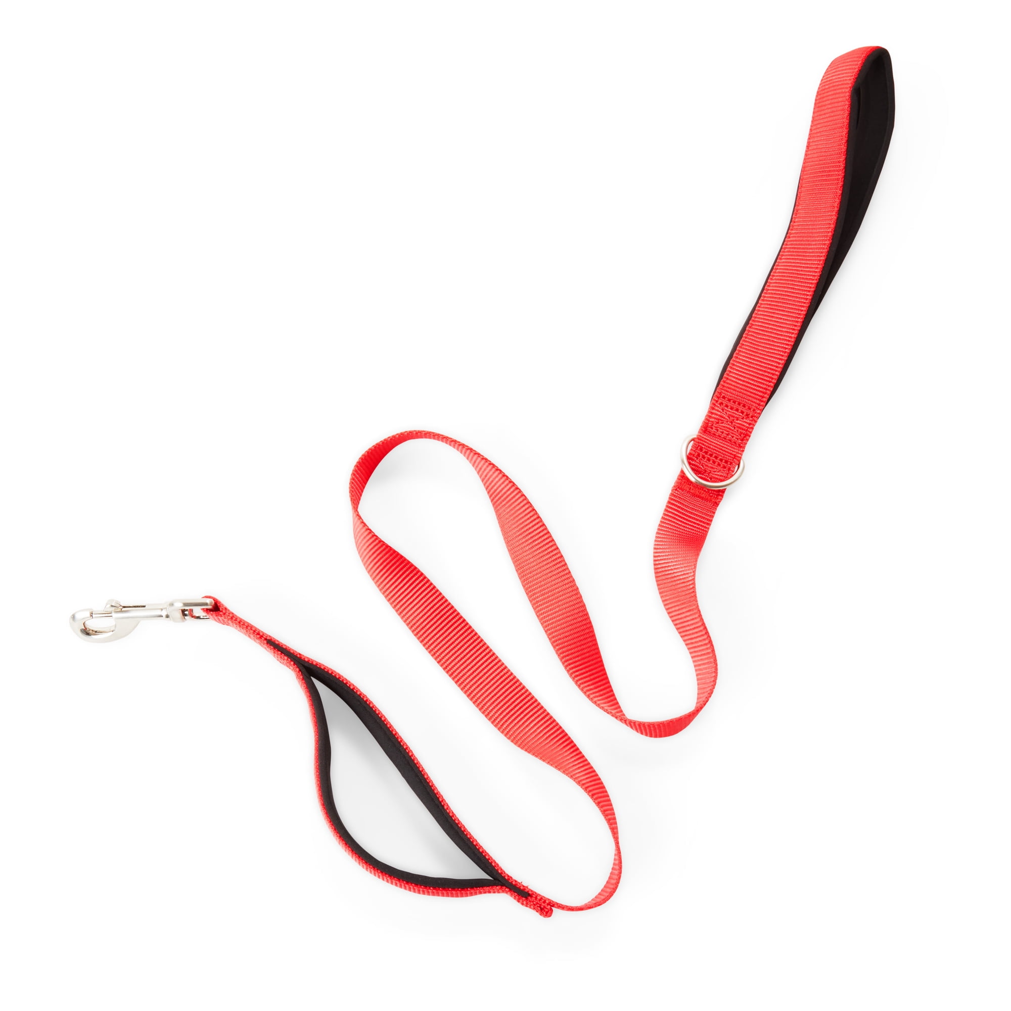 YOULY The Champion 2-in-1 Dog Leash, Red, 4-ft long, 1-in wide
