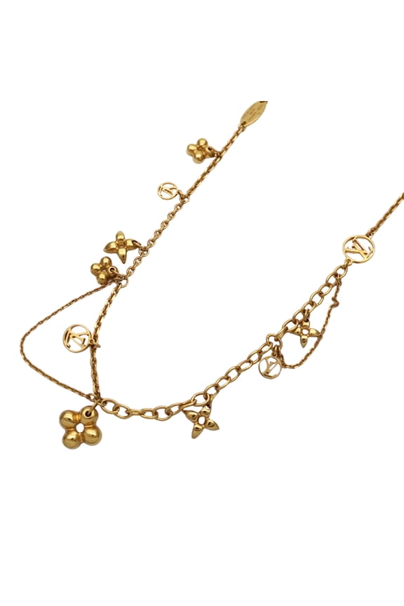 Pre-Owned Louis Vuitton LOUIS VUITTON Necklace for Women, Brand GP LV Collier Blooming Gold...