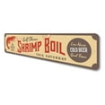 thumbnail image 4 of Gulf Shores Shrimp Boil Novelty Sign, Metal Wall Decor - 4x18 inches, 4 of 4