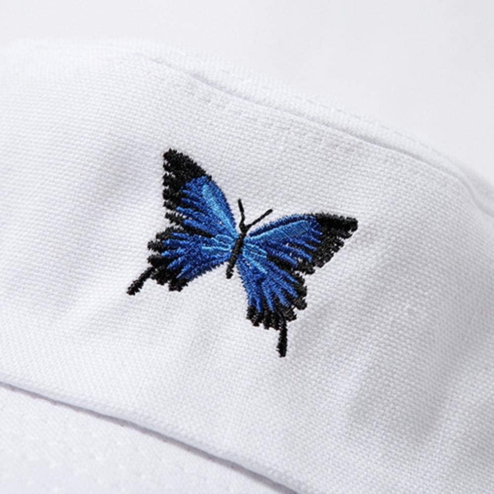 Butterfly Embroidered Bucket Hats Fisherman Hat Stylish  display picture 1
