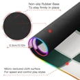 thumbnail image 4 of Black and White Squares RGB Gaming Mouse Pad Large Keyboard Mat Rubber Base 13 Light Modes, 4 of 6