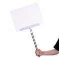 thumbnail image 5 of Unique Bargains 24' x 11' Handheld Sign Stand Sign Stands for Display Sign Holder Stand Holder Stainless Steel Square 2 Pack, 5 of 5