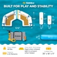 thumbnail image 3 of Solstice Original C-Dock Flottant Gonflable Plateforme Matelas d'Eau de 11 Pieds, 3 of 6