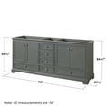 thumbnail image 4 of Wyndham Collection WCS202080DWBCXSXXMXX Deborah 79" Double Free Standing Wood Vanity, 4 of 7