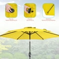 thumbnail image 2 of Sonerlic 7.5ft Round Outdoor Patio Shade Umbrella with Steel Frame for Yard,Garden,Poolside and Deck,Yellow, 2 of 7