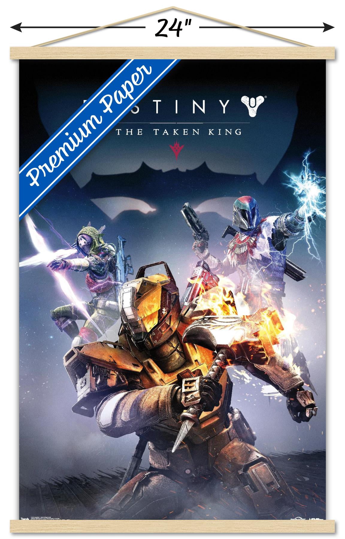 Destiny: Taken King - Key Art Wall Poster with Wooden Magnetic Frame, 22.375" x 34"