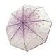 thumbnail image 3 of Paraguas de burbuja transparente Paraguas transparente Ligero Compacto Resistente al viento Sakura Violeta, 3 of 9