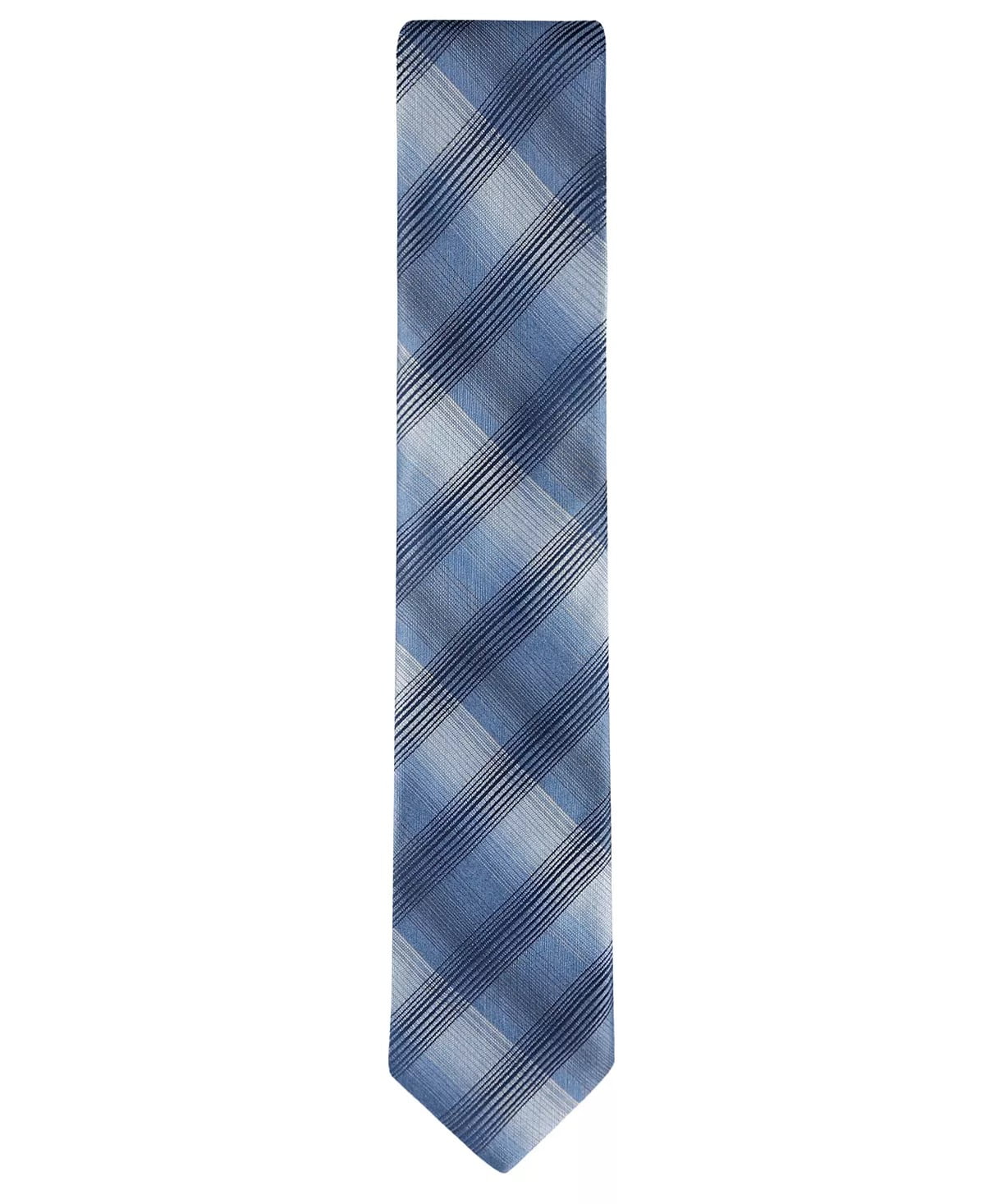 plaid blue tie