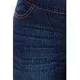 thumbnail image 4 of Jvini Women's Flare Jeans Pull-On  High Waisted Stretch Denim Jean Dark Indigo Wash 31" Inseam, 4 of 5