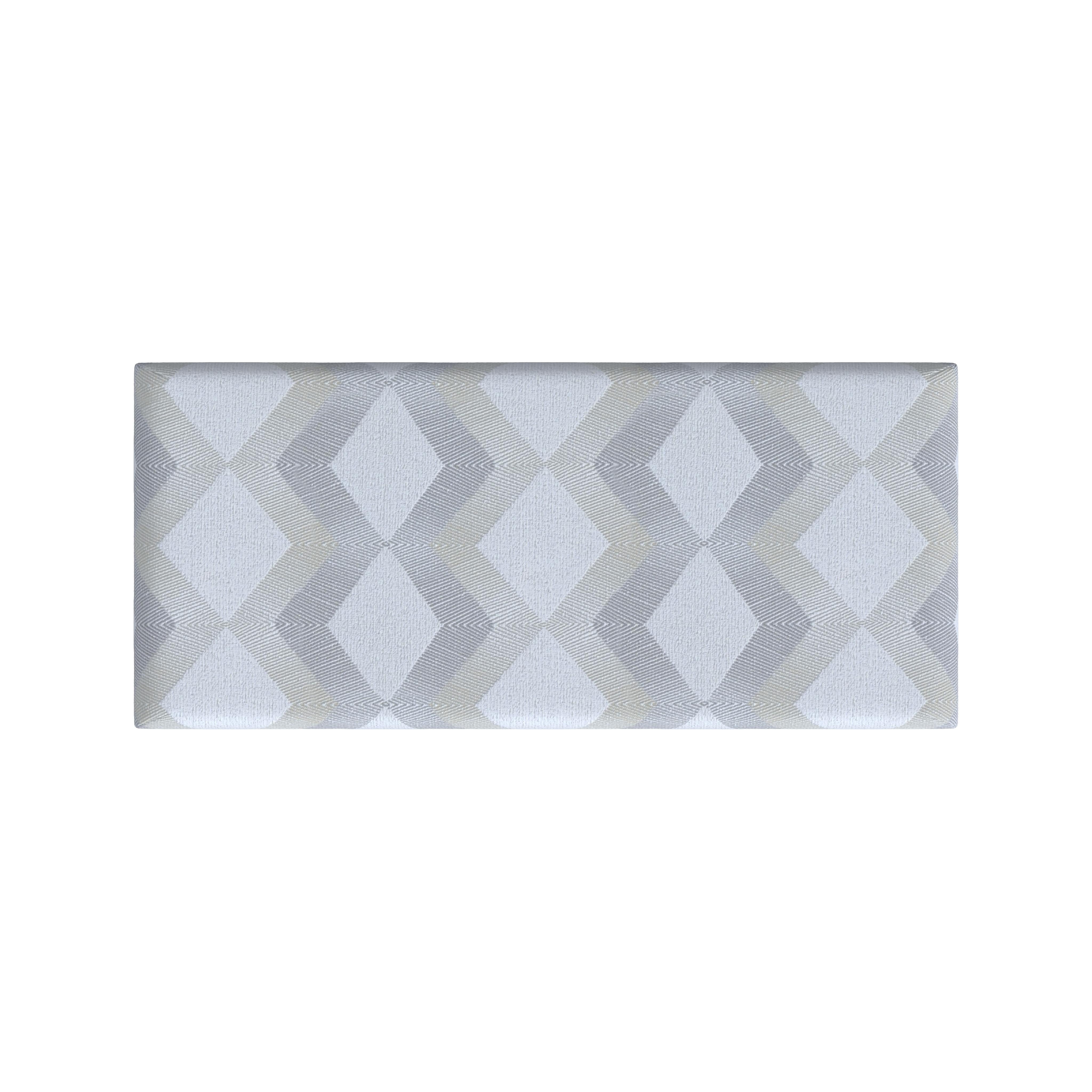 HomePop Malmo Storage Bench, 36"W x 16"D x 17.5"H, Natural Woven Geo Pattern