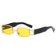 thumbnail image 1 of Personalidad de la tendencia de la moda de las gafas de sol del cuadrado del metal del marco pequeño de las gafas de sol, hechas de plástico, metal, PC, 1 of 5