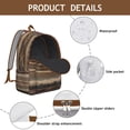 thumbnail image 4 of Unisex Print Bohemian Backpack, Boho Zipper Bag with Front Pocket, Lightweight Rucksack for School University Work Commute, Great Gift Idea, 4 of 5