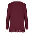 thumbnail image 7 of KIHOUT Spring Winter Womens Tops Fashion Solid Color Round Neck Comfortable Loose T-shirt Long Sleeves Blouse Casual Tops, 7 of 7