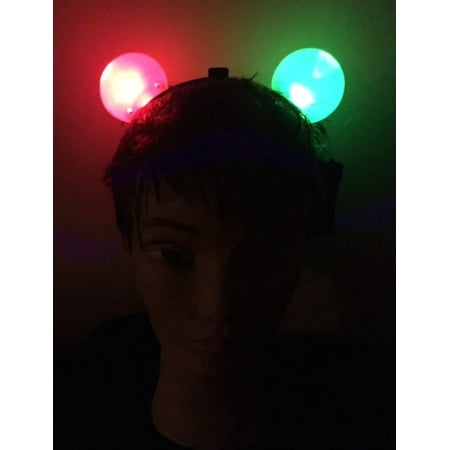 Flashing Light Up Color Changing Mouse Ears - A MUCH BETTER deal than the Mickey Mouse Ears sold at Disney World!, Calling all Mouseketeers! Have we got the.., By Light Up Fun