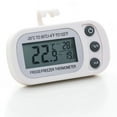 thumbnail image 1 of Termómetro digital para frigorífico y congelador de 3 piezas Termómetro para habitación de frigorífico Termómetro de temperatura más fresco a prueba de agua con función de grabación máxima mínima Pan, 1 of 5
