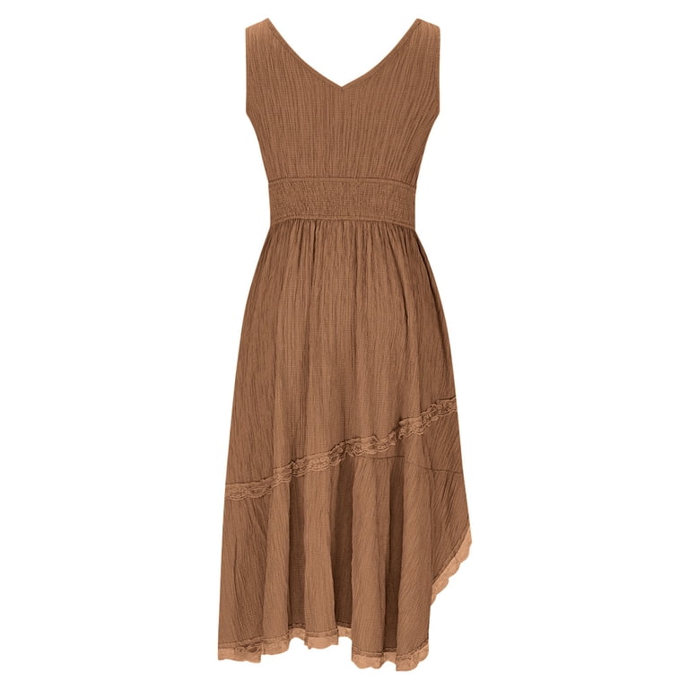 LEKODE Western Cowgirl Dress for Women Vestidos Vaqueros De Mujer Para  Botas Boho Dress for Women Maxi Dress Summer Floral Dress Womens Dresses  Cocktail Dress Coffee L - Walmart.com