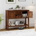 thumbnail image 4 of Costway Buffet Bahut Armoire Console d'Entrée avec 2 Portes et 2 Tiroirs Brun, 4 of 10
