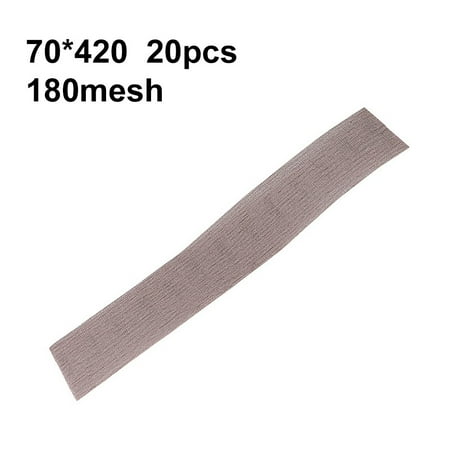 

20pcs 70x420mm Flocking Self-adhesive Grid Dry Sandpaper Hand Push Grinding