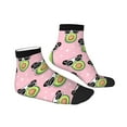 thumbnail image 3 of Bingfone Panda Avocado Design Patterned Men'S Women'S Casual Cotton Socks, 3 of 9