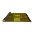 thumbnail image 2 of Ahgly Company Indoor Rectangle Abstract Yellow Modern Area Rugs, 2' x 4', 2 of 4