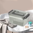 thumbnail image 1 of Feltree Multi-Layer Drug Box Family Fitting Household Large Capacity Drug Box Medication Organizer Drug Storage Box, 1 of 8