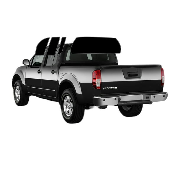 Haiy Co - PreCut 2Ply 05% Window Tint Film Kit For 2000-2004 Nissan Frontier Crew -Side+Rear Window