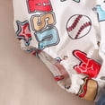 thumbnail image 5 of HCNTES Infant Baby Boy Outfits Clothes Bowtie Prints Romper Shirts Suspender Shorts Overalls Set Summer Baby Boy Suit, 5 of 7