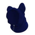 thumbnail image 2 of Toysmith Dog Hood Winter Hat Headgear Earmuffs Costume Soft Neck Warmer Scarf Pet Winter Hood Hats for Kitten Cat Pet Small Dog Hiking Dark Blue, 2 of 9