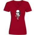 thumbnail image 3 of Inktastic Lit Shakespeare bobble Women's V-Neck T-Shirt, 3 of 5
