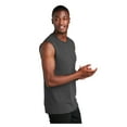 thumbnail image 3 of Port & Company Men's Sleeveless Core Cotton Athletic T-Shirt Dark Heather Grey Medium, 3 of 5