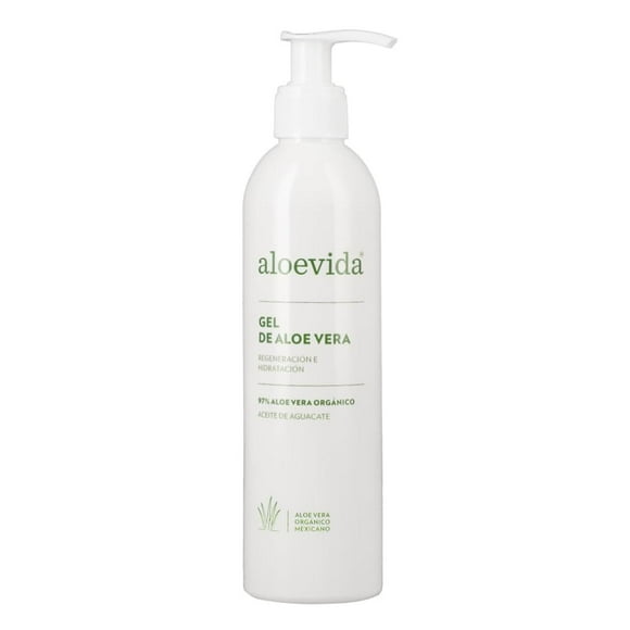 Gel Orgánico Aloe Vera Verde Regeneración e Hidratación para Piel Sensible Aloe Vida NA
