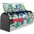 thumbnail image 6 of Winter Snowman Mailbox Covers Magnetic Welcome Pine Tree Xmas Snowman Mailbox Cover Standard Size 25.5 X 21 Holiday Snowflake Mailbox Wrap Post Letter Box Cover Decorative for Home Outdoor Garden, 6 of 6